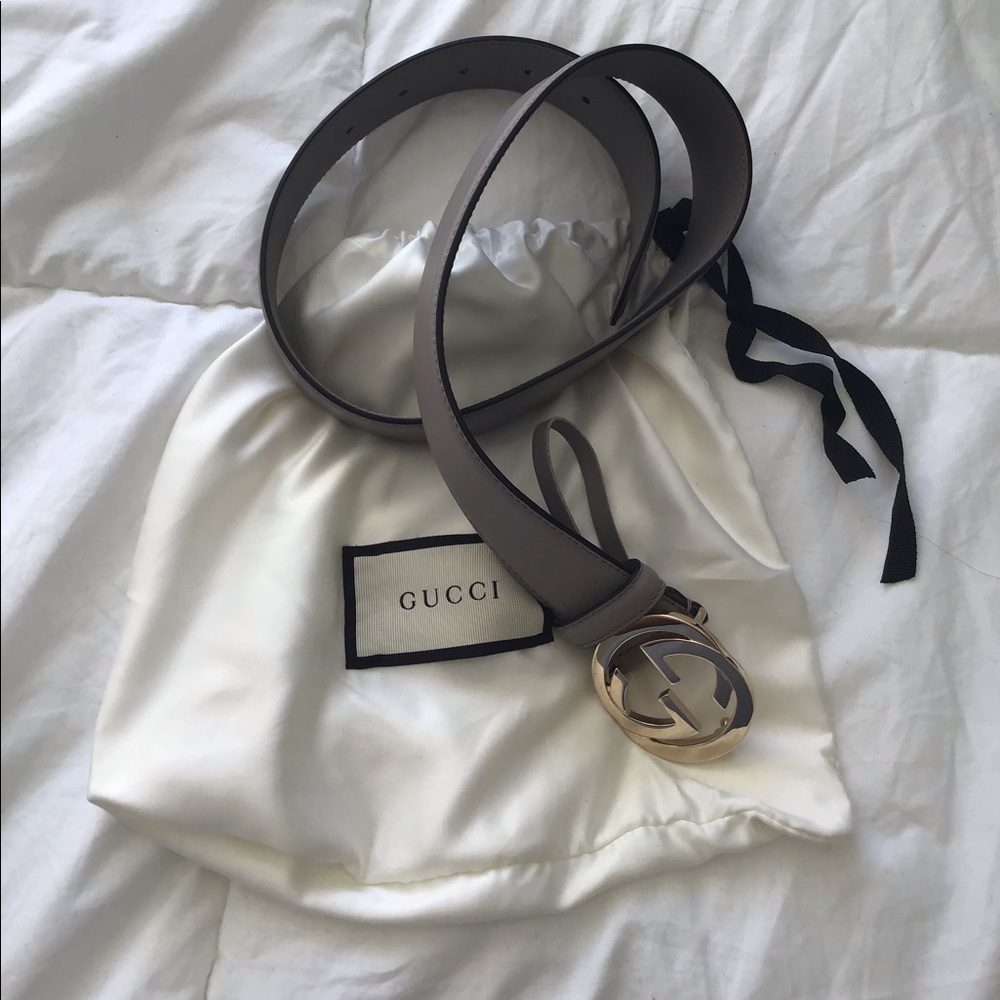 Grey Gucci Belt 70-28